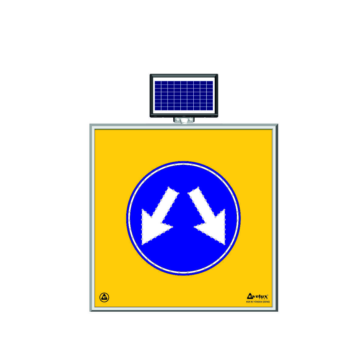 11600 S-LD - Şekil 16  Solar LED'li Yol Bakım Levhası