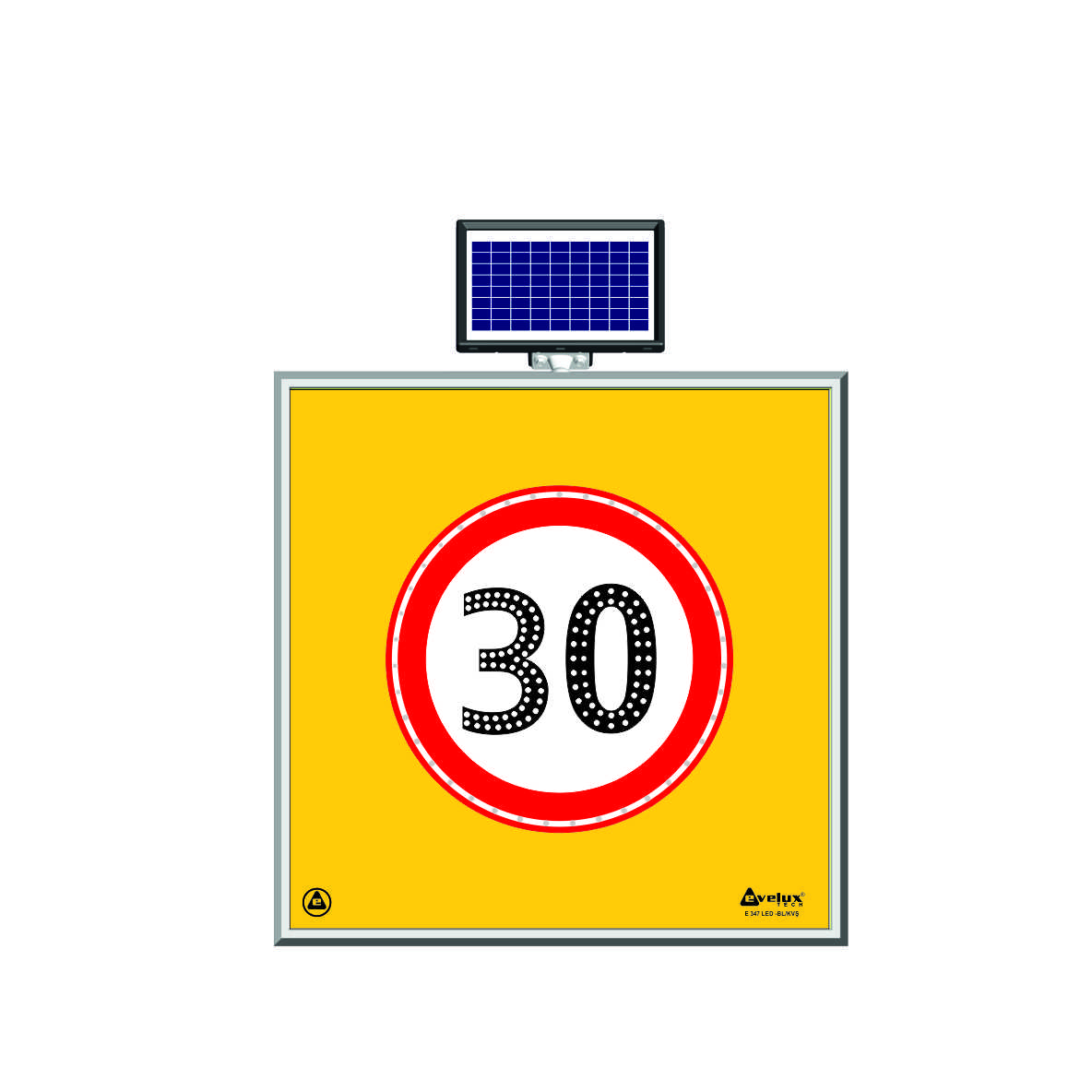 11600 S-LD - Şekil 5 Solar LED'li Yol Bakım Levhası