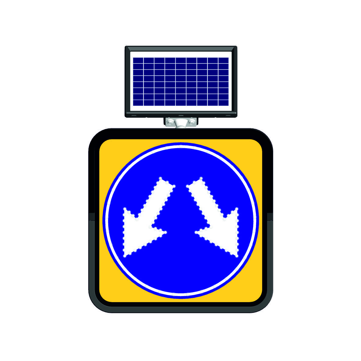11800 FL - Şekil 10 Solar LED'li Yol Bakım Levhası