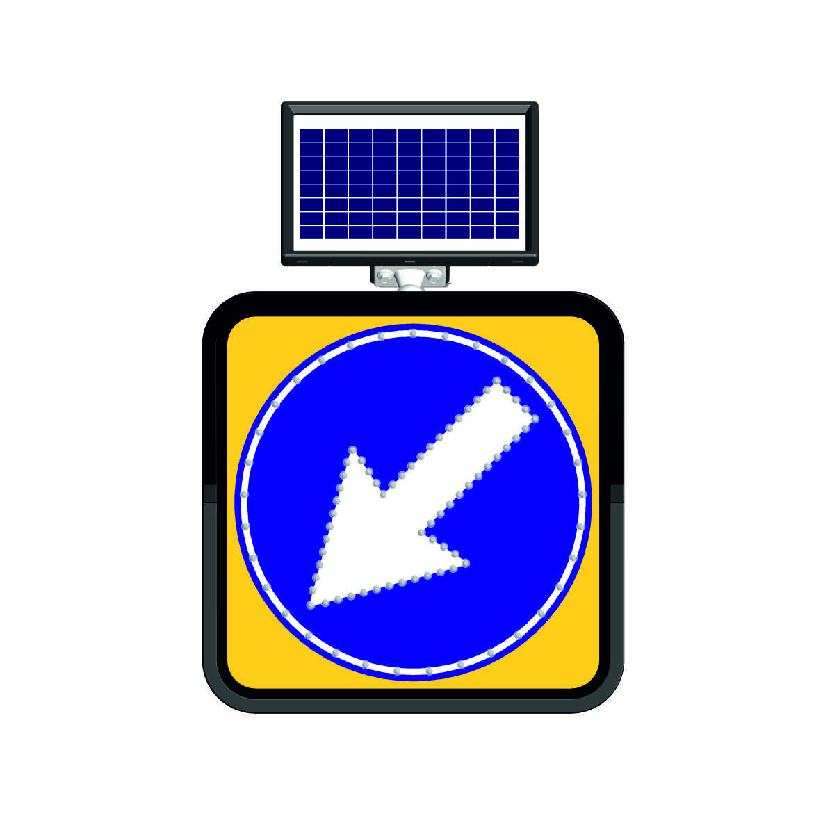 11800 FL - Şekil 11 Solar LED'li Yol Bakım Levhası