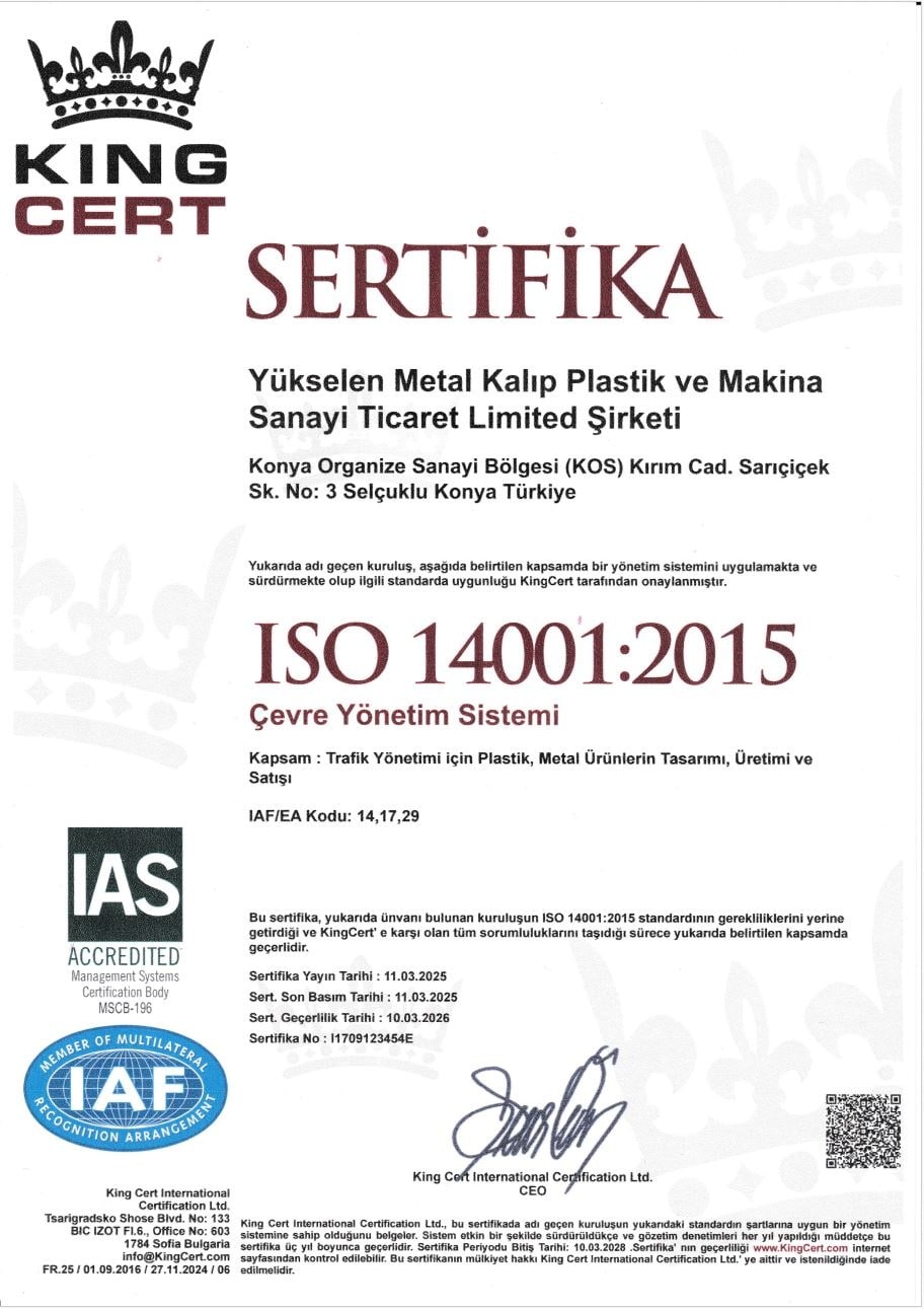 ÇEVRE YÖNETİM SİSTEMİ ISO 14001:2015