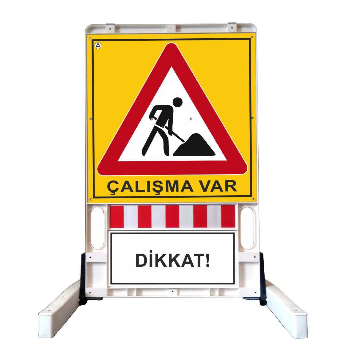 12500 FB R Katlanır Uyarı Levhalı Bariyer