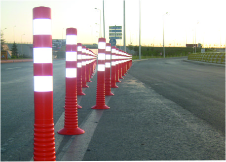 TPU Şerit Ayırıcı Esnek Delinatörler (Soketli)